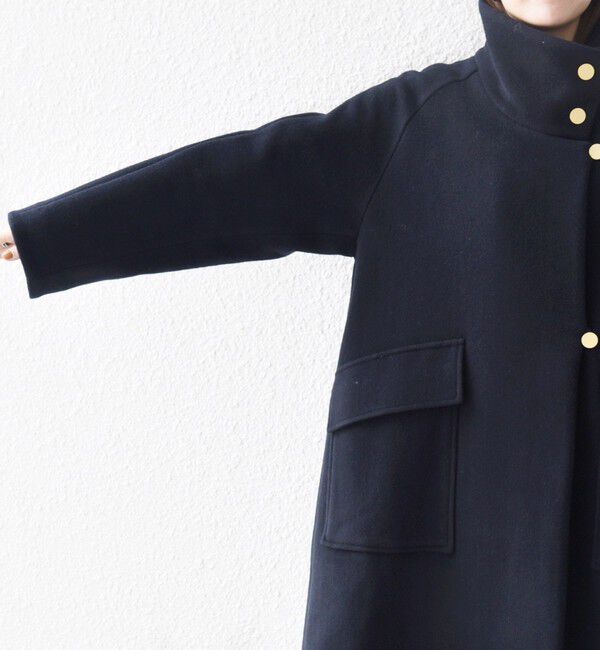 SHIPS any「SHIPS any: カシミヤ ミックス スタンドカラー ミドル コート」|その他|