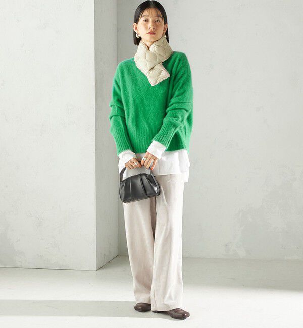 SHIPS for women「【SHIPS別注】TAION:〈手洗い可能〉細幅 リバー ダウン マフラー」|マフラー|