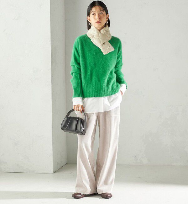 SHIPS for women「【SHIPS別注】TAION:〈手洗い可能〉細幅 リバー ダウン マフラー」|マフラー|