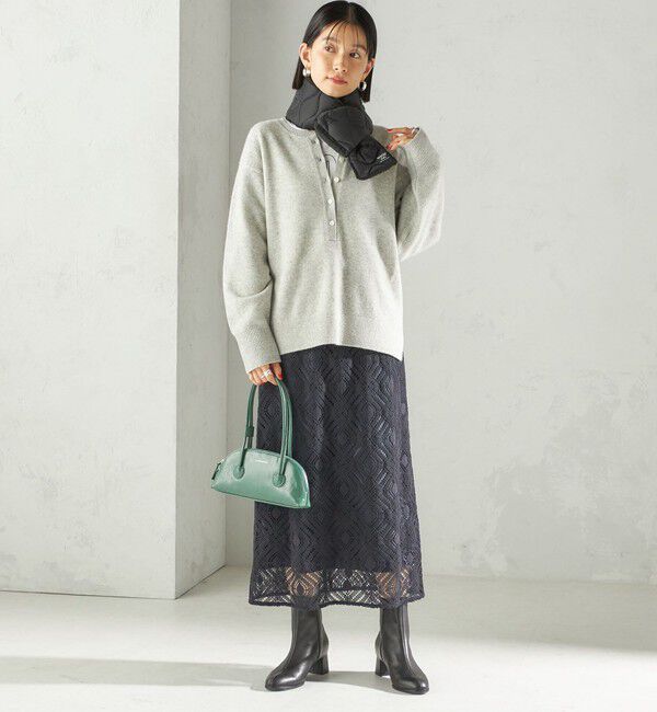 SHIPS for women「【SHIPS別注】TAION:〈手洗い可能〉細幅 リバー ダウン マフラー」|マフラー|