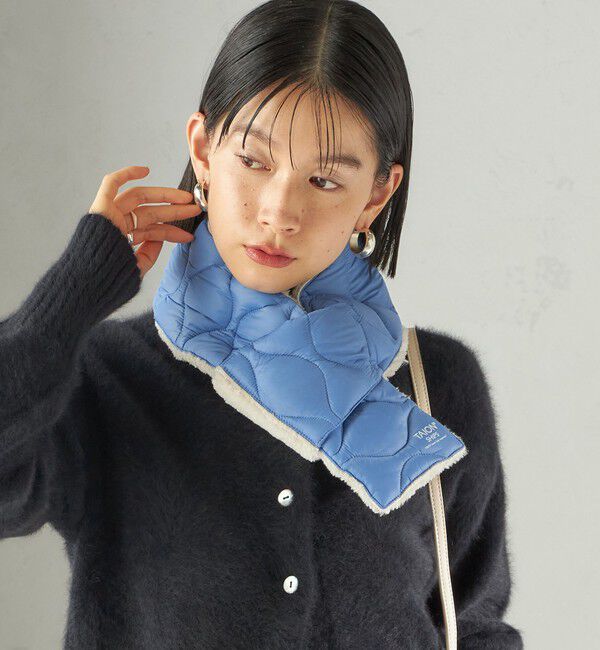 SHIPS for women「【SHIPS別注】TAION:〈手洗い可能〉細幅 リバー ダウン マフラー」|マフラー|