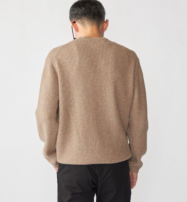 SHIPS「SHIPS: 〈手洗い可能〉7ゲージ ブラッシュド クルーネック プルオーバー」|ニット・セーター|