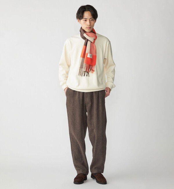 SHIPS「SHIPS: カシミヤ シングル 3ブロック マフラー」|マフラー|