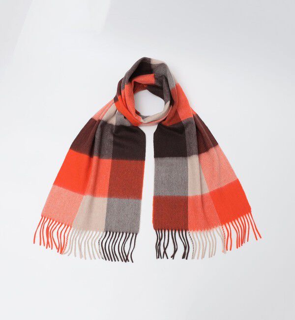 SHIPS「SHIPS: カシミヤ シングル 3ブロック マフラー」|マフラー|