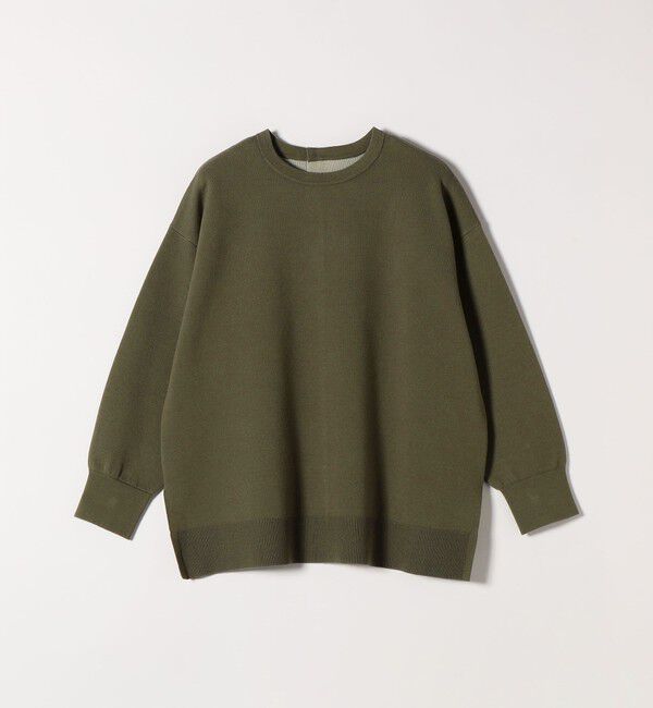 quaranciel「quaranciel:〈手洗い可能〉ダブルフェイス パールモチーフ ワイド ニット プルオーバー」|ニット・セーター|