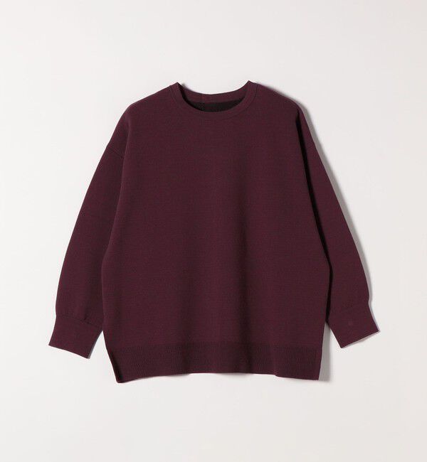 quaranciel「quaranciel:〈手洗い可能〉ダブルフェイス パールモチーフ ワイド ニット プルオーバー」|ニット・セーター|