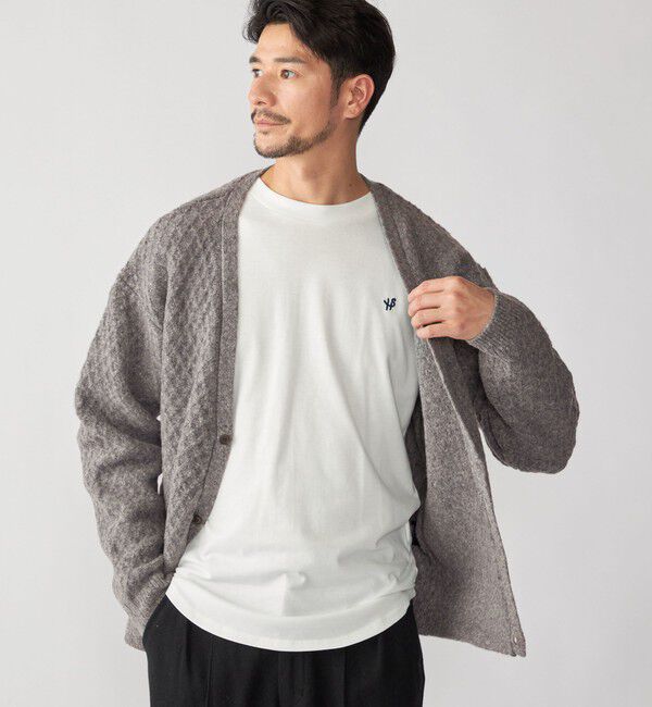 SHIPS「SHIPS: 〈手洗い可能〉シャギー レイヤード カーディガン」|カーディガン|