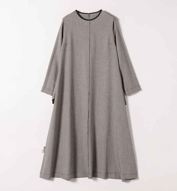 SHIPS any「SHIPS any: ウーステッド パイピング ボタン ロングスリーブ フレア ワンピース」|ワンピース|