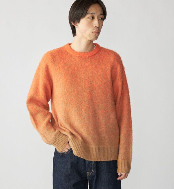 SHIPS「City Ambient Products: グラデーション シャギー クルーネック ニット」|ニット・セーター|