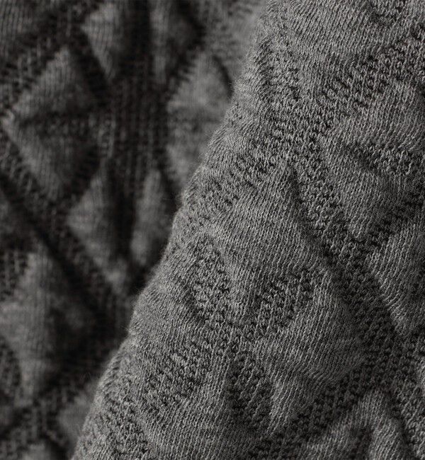 SHIPS for women「【WEB限定】〈手洗い可能〉キルティング ジャカード キーネック プルオーバー」|Tシャツ・カットソー|