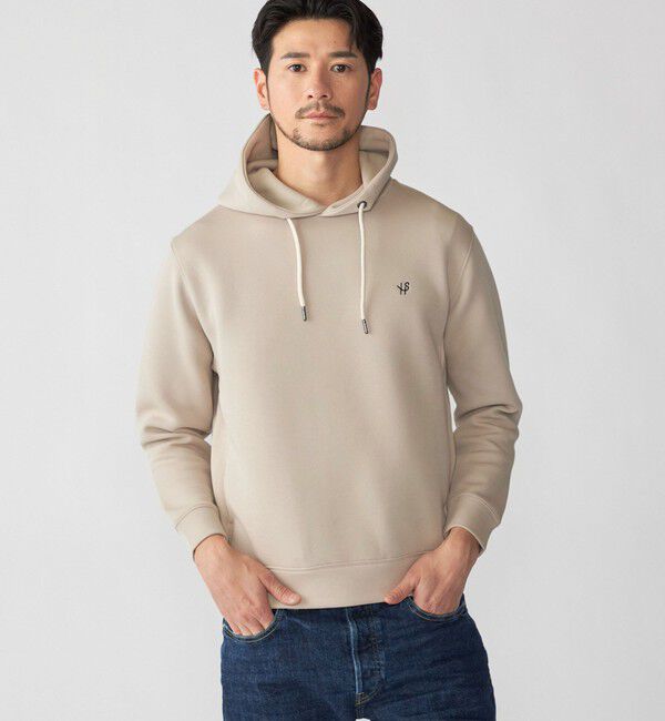 SHIPS「【WEB限定】SHIPS: コットン ポリ ダブル ニット フーディー パーカ (セットアップ対応)」|パーカー|