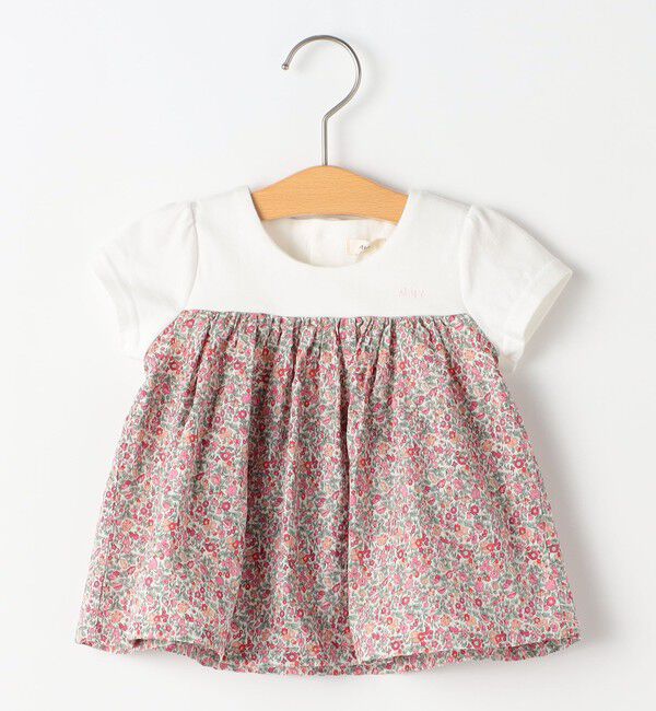 SHIPS KIDS「SHIPS KIDS:70～80cm / フラワー セット ロンパース」|ロンパース|