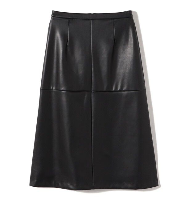 SHIPS for women「〈手洗い可能〉合成皮革 ウエスト ゴム スカート」|スカート|