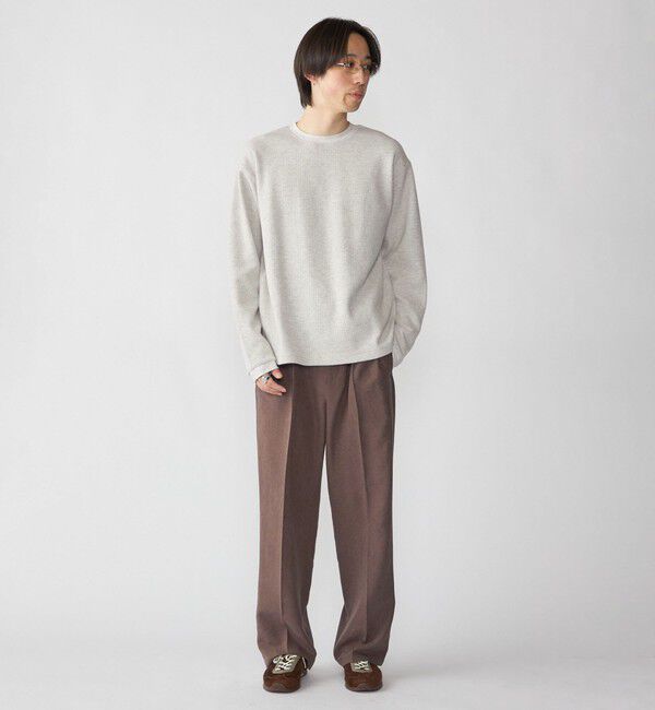 SHIPS「City Ambient Products: ドレープ 2タック ワイド スラックス」|スラックス|