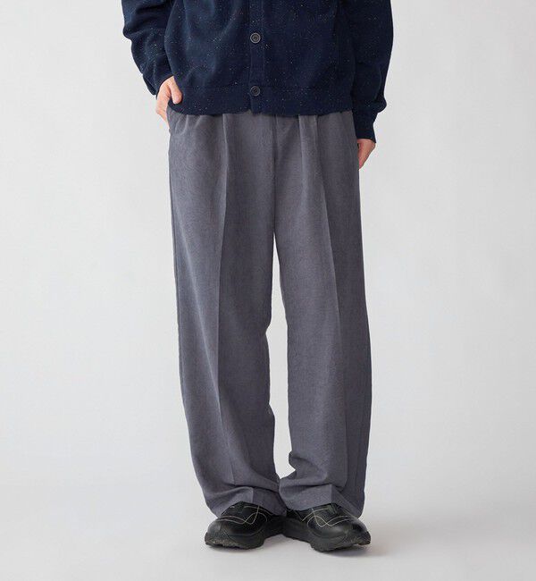SHIPS「City Ambient Products: ドレープ 2タック ワイド スラックス」|スラックス|