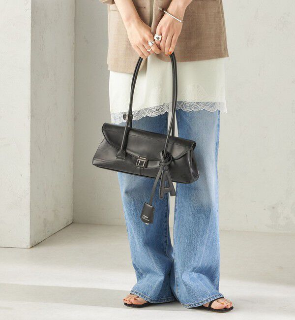 SHIPS for women「《追加予約》【WEB限定】George Cinq:イニシャル チャーム（ブラック）」|チャーム・キーホルダー|