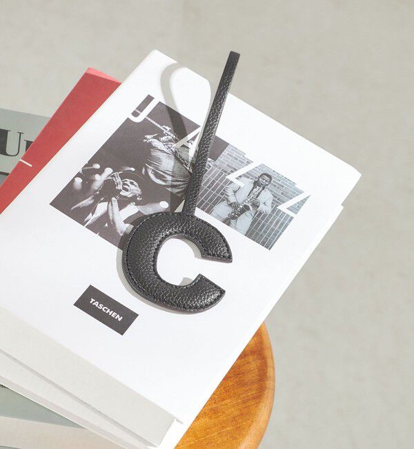 SHIPS for women「《追加予約》【WEB限定】George Cinq:イニシャル チャーム（ブラック）」|チャーム・キーホルダー|C