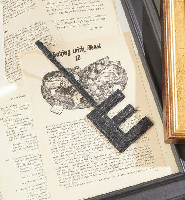 SHIPS for women「《追加予約》【WEB限定】George Cinq:イニシャル チャーム（ブラック）」|チャーム・キーホルダー|E