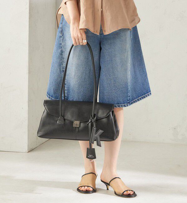 SHIPS for women「《追加予約》【WEB限定】George Cinq:イニシャル チャーム（ブラック）」|チャーム・キーホルダー|