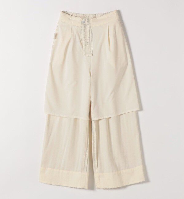 SHIPS any「SHIPS any:〈洗濯機可能〉ウェーブ ジャカード タック ワイド パンツ」|その他|