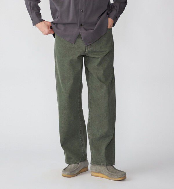 SHIPS「SHIPS: カラーデニム 5ポケット」|デニム|オリーブ