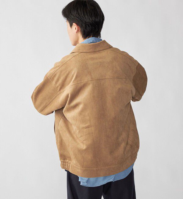 SHIPS「City Ambient Products: フェイクスエード(ポリエステル) ジップ ブルゾン」|その他|