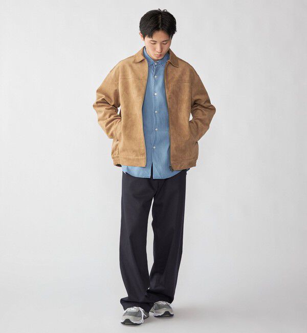 SHIPS「City Ambient Products: フェイクスエード(ポリエステル) ジップ ブルゾン」|その他|