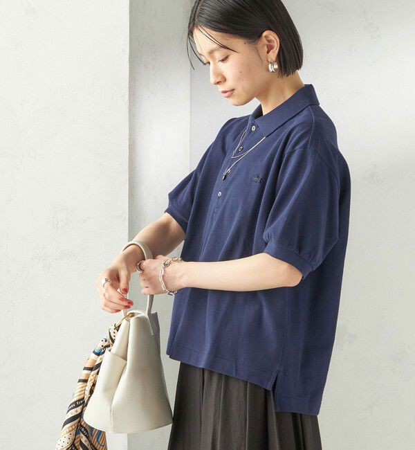 SHIPS for women「【SHIPS別注】LACOSTE:〈洗濯機可能〉ポロシャツ」|ポロシャツ|ネイビー