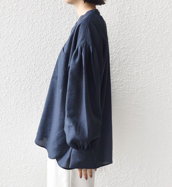 SHIPS for women「〈手洗い可能〉シアー タンブラー ポケット デザイン シャツ」|シャツ・ブラウス|