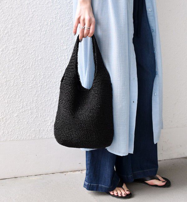 SHIPS Colors 「SHIPS Colors:メタリック コード トートバッグ◇」|かごバッグ|