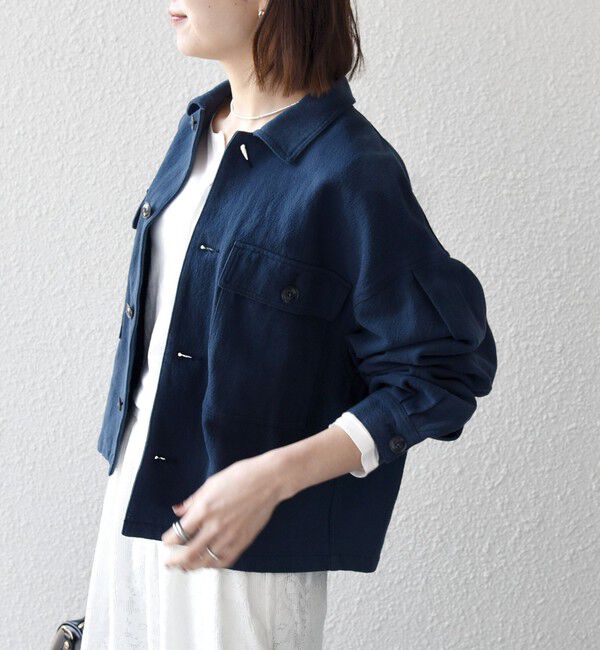 SHIPS any「SHIPS any:〈洗濯機可能〉カルゼ ショート ワーク ジャケット」|その他|
