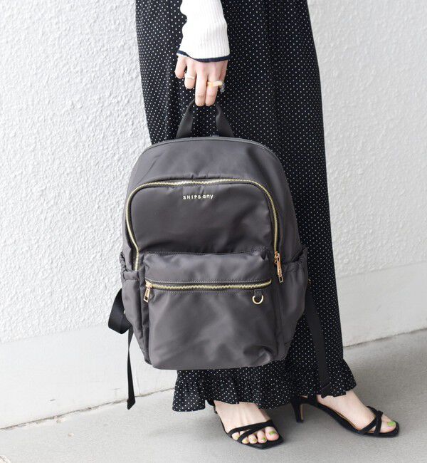 SHIPS any「SHIPS any: A4 サイド ギャザー ポケット バックパック」|リュック|