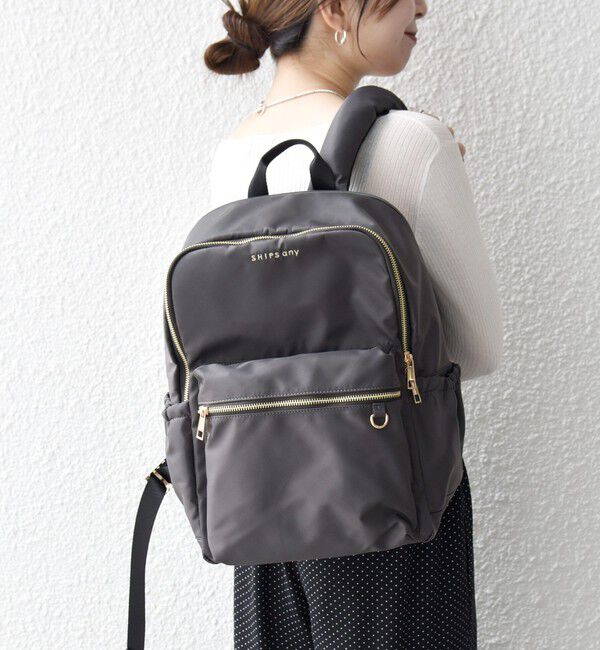 SHIPS any「SHIPS any: A4 サイド ギャザー ポケット バックパック」|リュック|