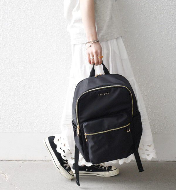 SHIPS any「SHIPS any: A4 サイド ギャザー ポケット バックパック」|リュック|