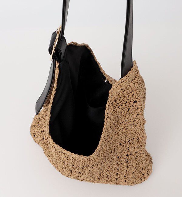 quaranciel「《予約》quaranciel: バックル ショルダー ペーパー トート バッグ（A4対応）」|トートバッグ|