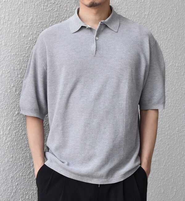 SHIPS any「SHIPS any:〈手洗い可能〉TEXBRID(R) ドライタッチ サマー ニット ポロシャツ◆」|ポロシャツ|