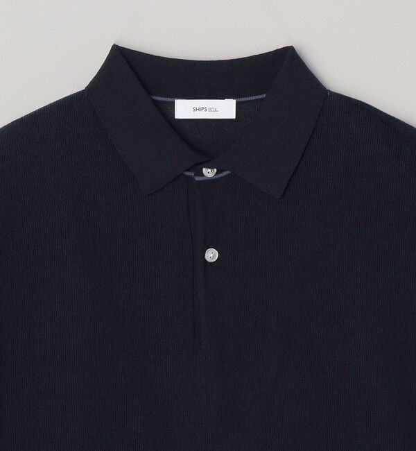 SHIPS any「SHIPS any:〈手洗い可能〉TEXBRID(R) ドライタッチ サマー ニット ポロシャツ◆」|ポロシャツ|