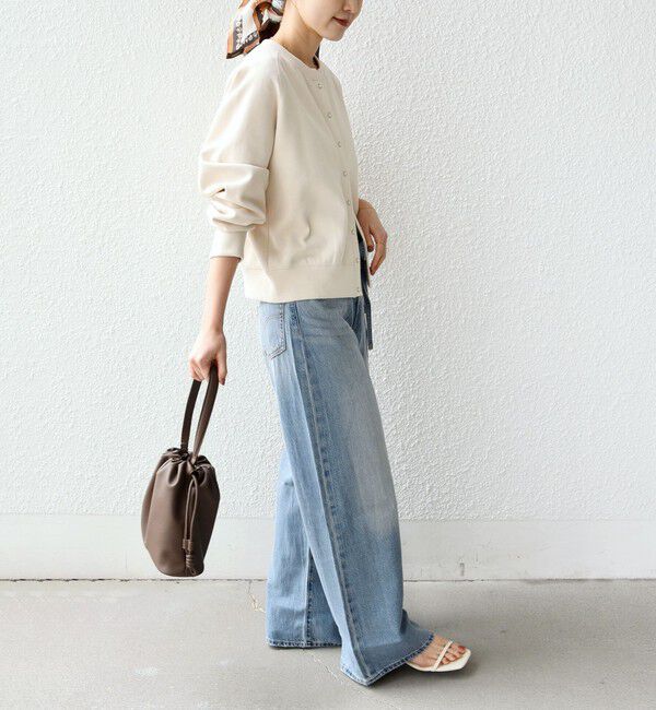 SHIPS for women「〈洗濯機可能〉コットン リブ スナップ ボタン カーディガン」|カーディガン|