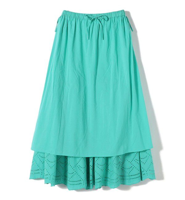 SHIPS Colors 「SHIPS Colors:〈手洗い可能〉スカラップ レース スカート」|フレア|