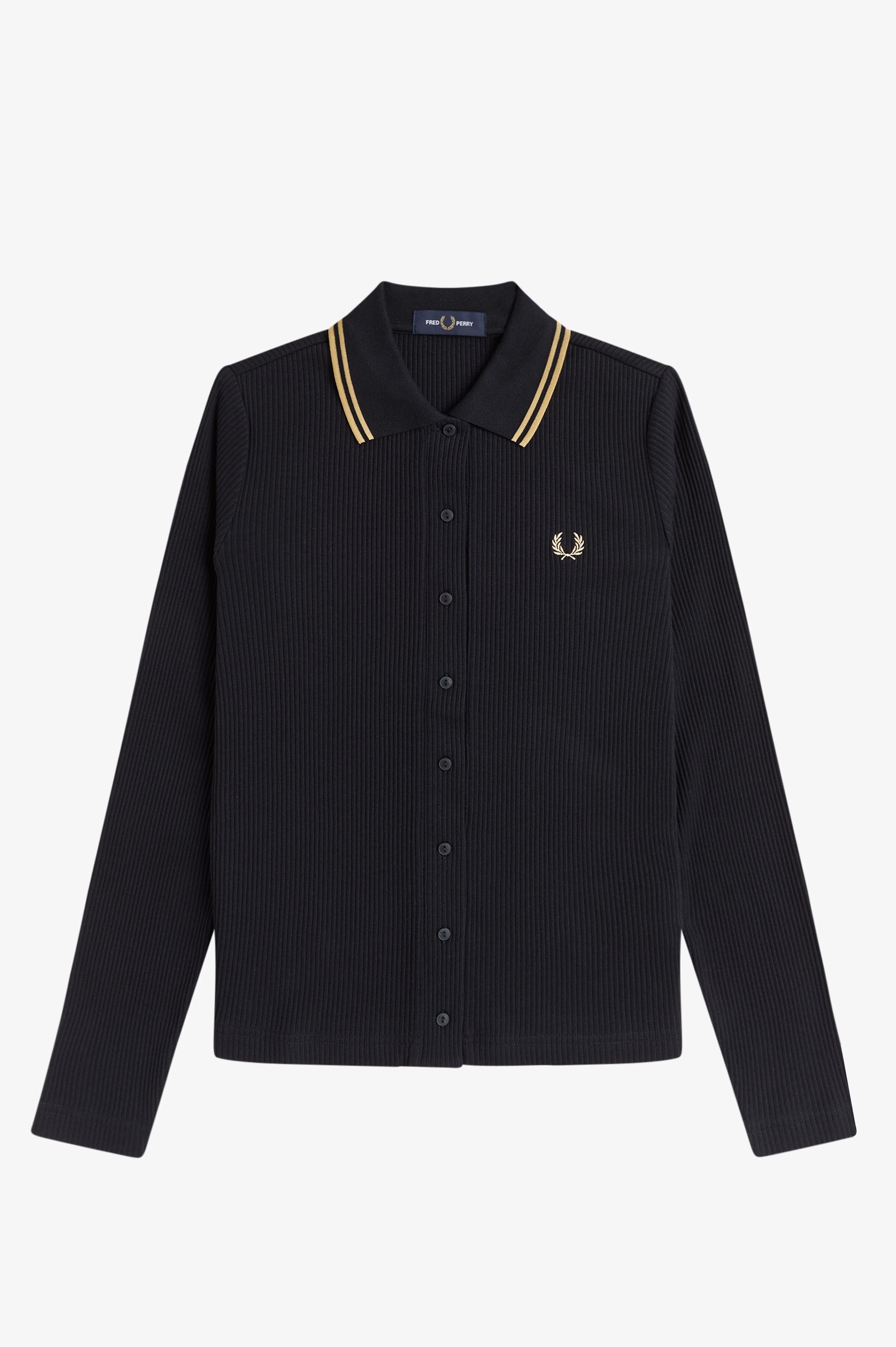 FRED PERRY 「Button Through Rib Polo Shirt」|ポロシャツ|