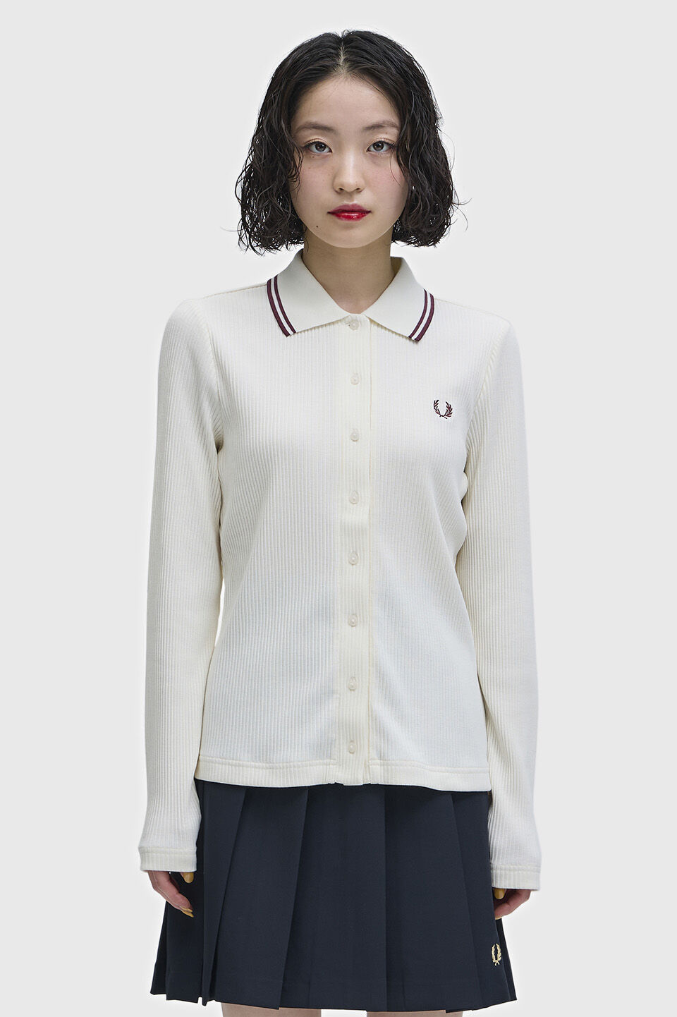 FRED PERRY 「Button Through Rib Polo Shirt」|ポロシャツ|