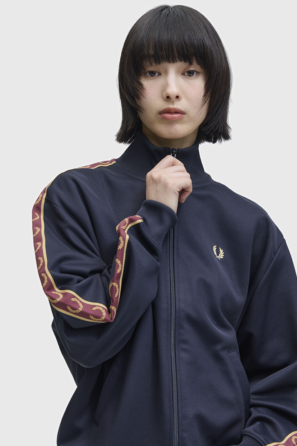 FRED PERRY 「Taped Track Jacket」|スウェット・ジャージ|NAVY