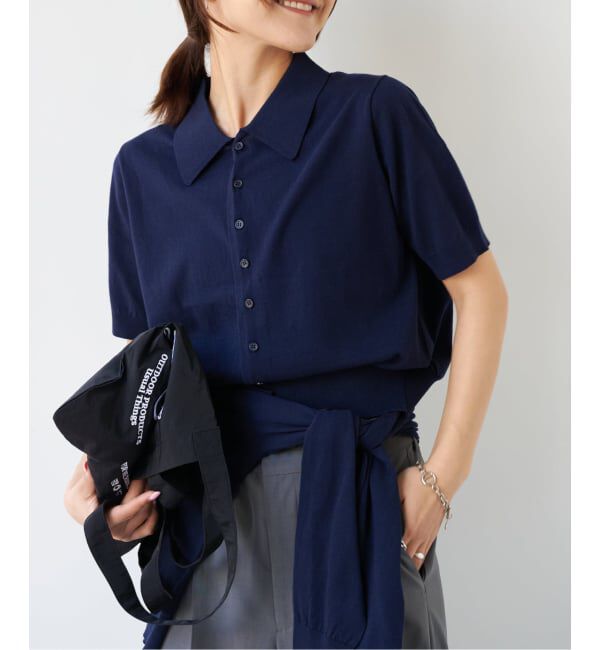 OUTDOOR PRODUCTS Usual Things「≪予約≫ハイゲージコットンポロシャツハーフスリーブニット」|ポロシャツ|