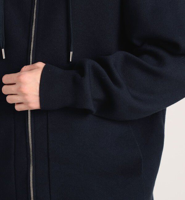 CABaN「CABaN コットンカシミヤ ジップパーカ」|ニット・セーター|