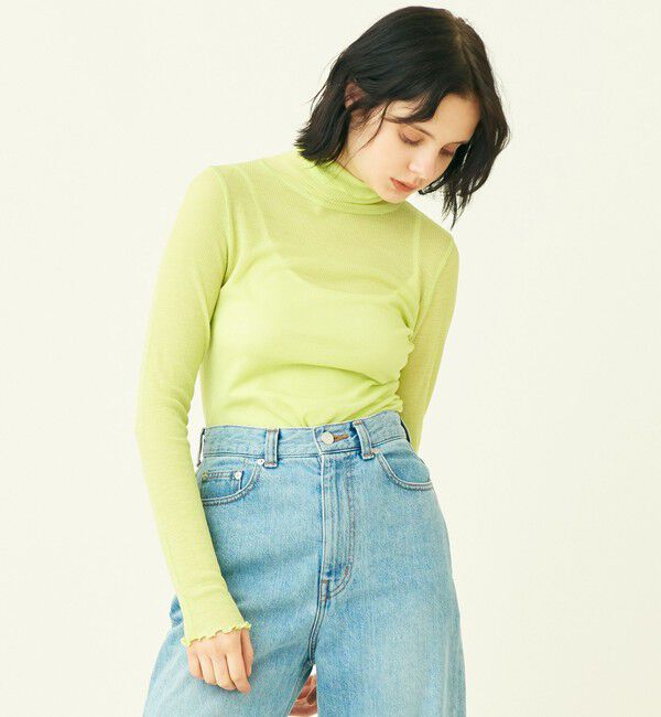 MACPHEE「ウールリブ タートルネックプルオーバー」|Tシャツ・カットソー|