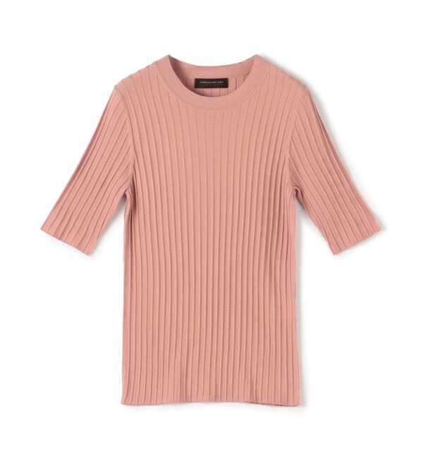 TOMORROWLAND collection「カシミヤシルクリブ ハーフスリーブプルオーバー」|ニット・セーター|31 ライトピンク
