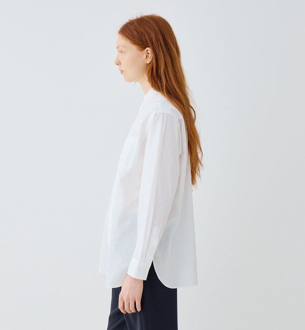 GALERIE VIE「コットンブロード スタンドカラーシャツ」|シャツ・ブラウス|