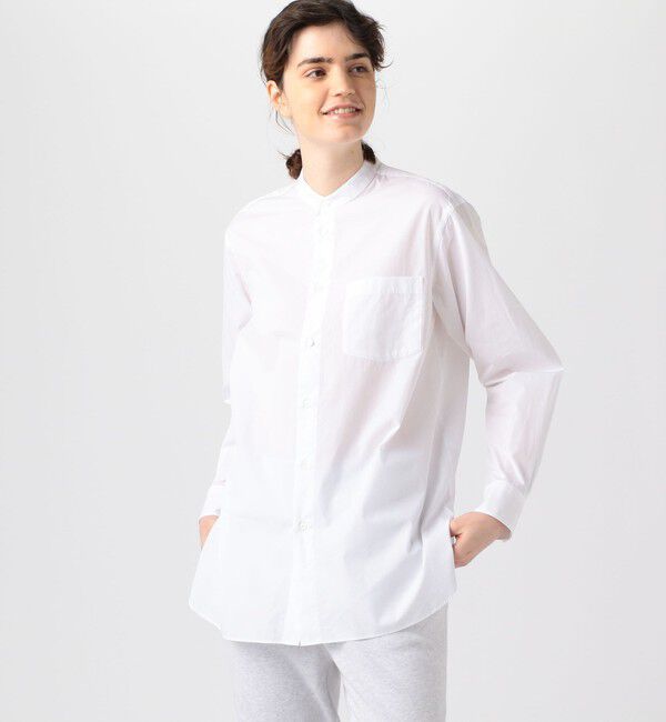 GALERIE VIE「コットンブロード スタンドカラーシャツ」|シャツ・ブラウス|