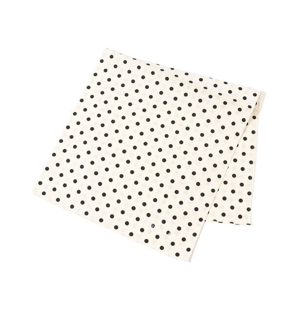 TOMORROWLAND GOODS「TOMORROWLAND コットン ドットハンカチ」|ハンカチ|12 ホワイト系