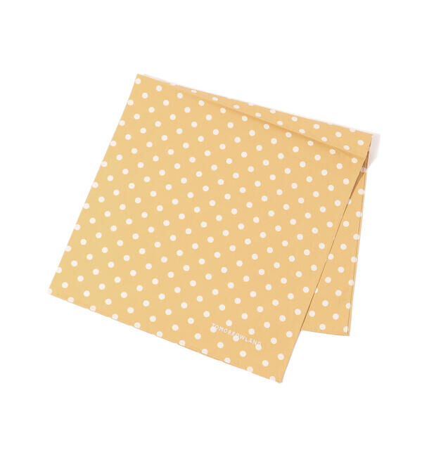 TOMORROWLAND GOODS「TOMORROWLAND コットン ドットハンカチ」|ハンカチ|24 イエロー系